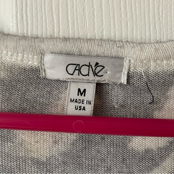 Women’s Vintage Cache Lightweight Animal Print Sweater Top Size Medium - Picture 4 of 6